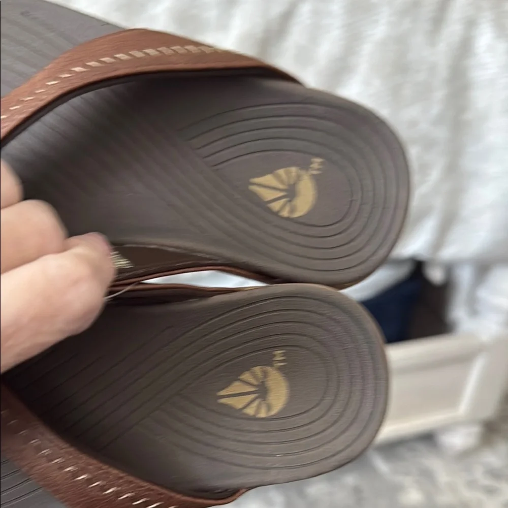 O’rageous boys or girl Brown Flip Flops - Picture 5 of 7